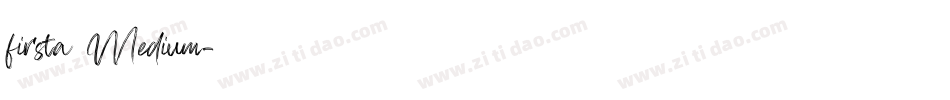 firsta Medium字体转换